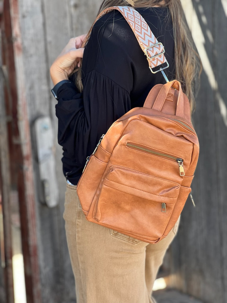 city faux leather diaper backpack the honest company original price Backpack, Black Baby Products Includes even more storage space than before Faux Leather Diaper Honest Cross