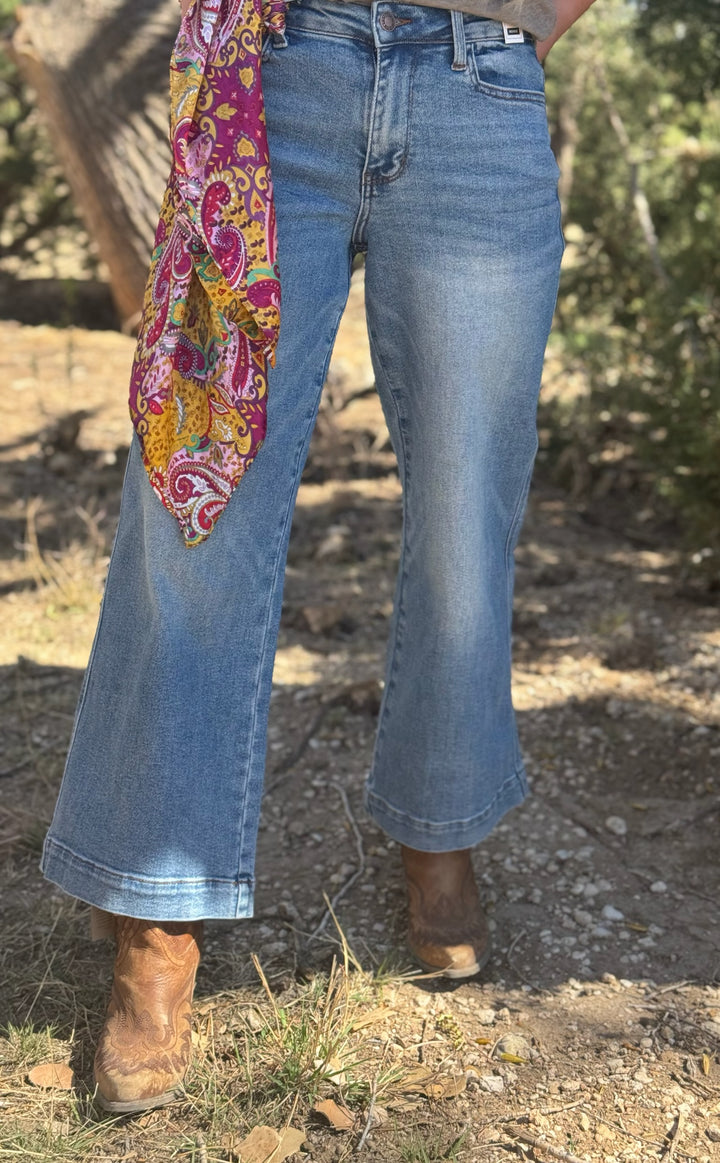 Daisy Ankle Wide Leg Jean by Judy Blue