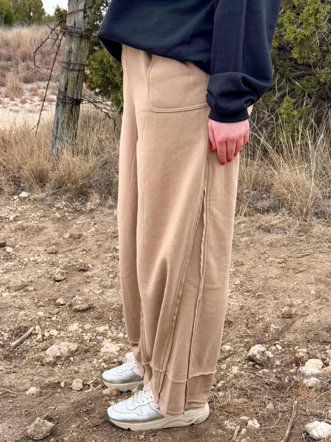 Sawyer Tan Wide Leg Pants