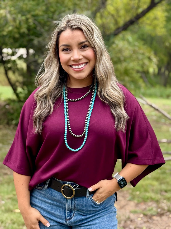 Kali Wine Casual Top