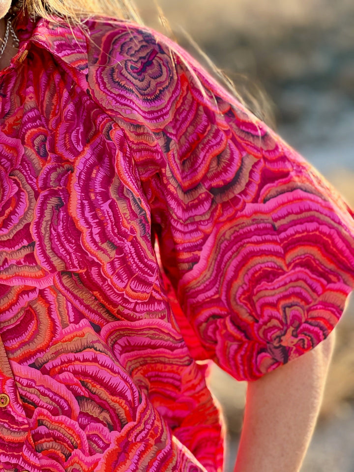 Taryn Pouf Sleeve Campshirt by Ivy Jane