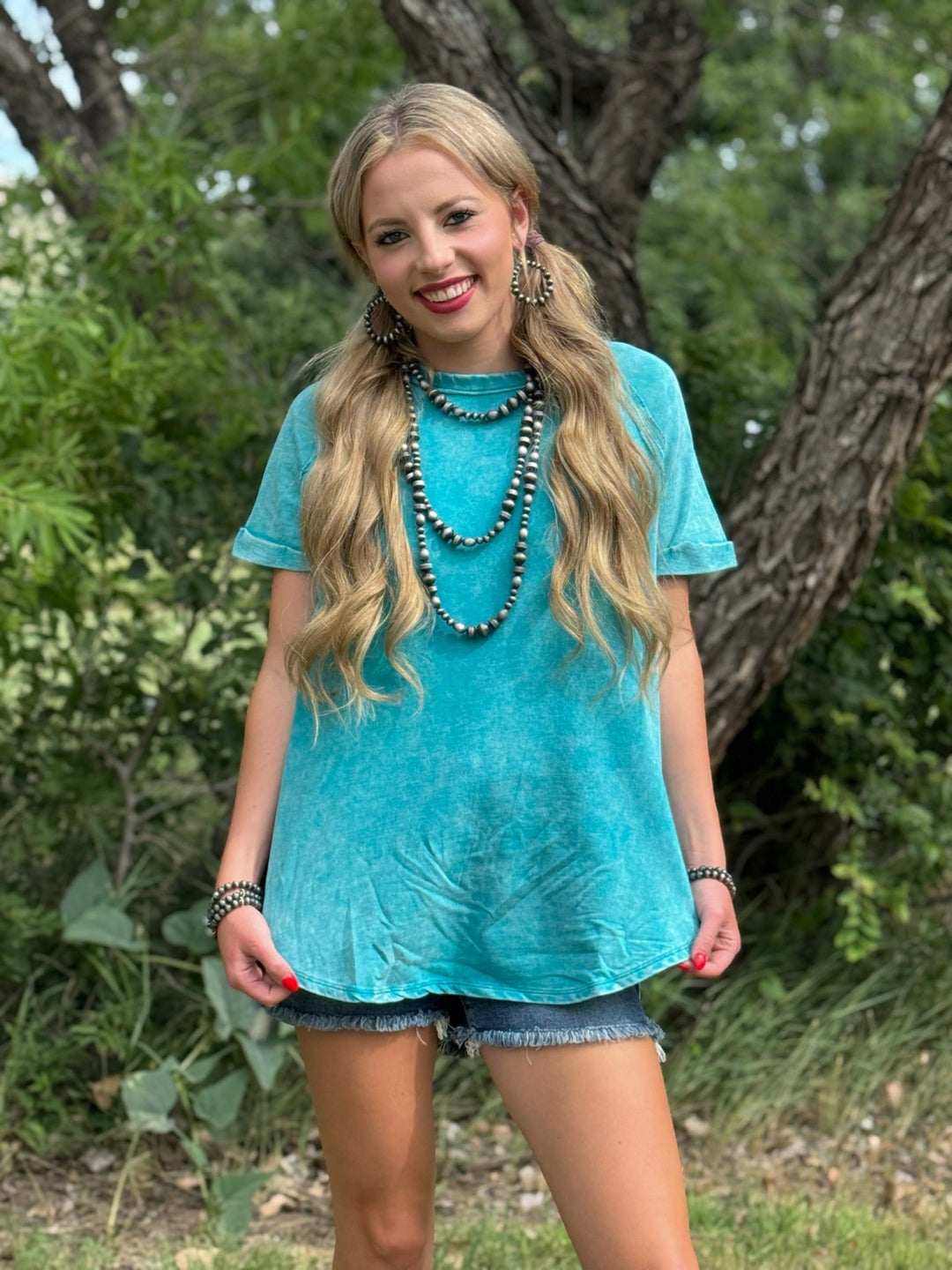 Zenana Mineral Washed Top