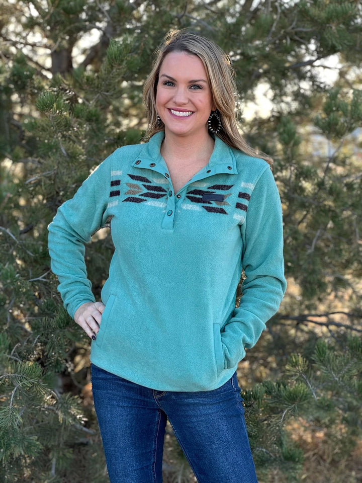 Mint Ladies Fleece Pullover