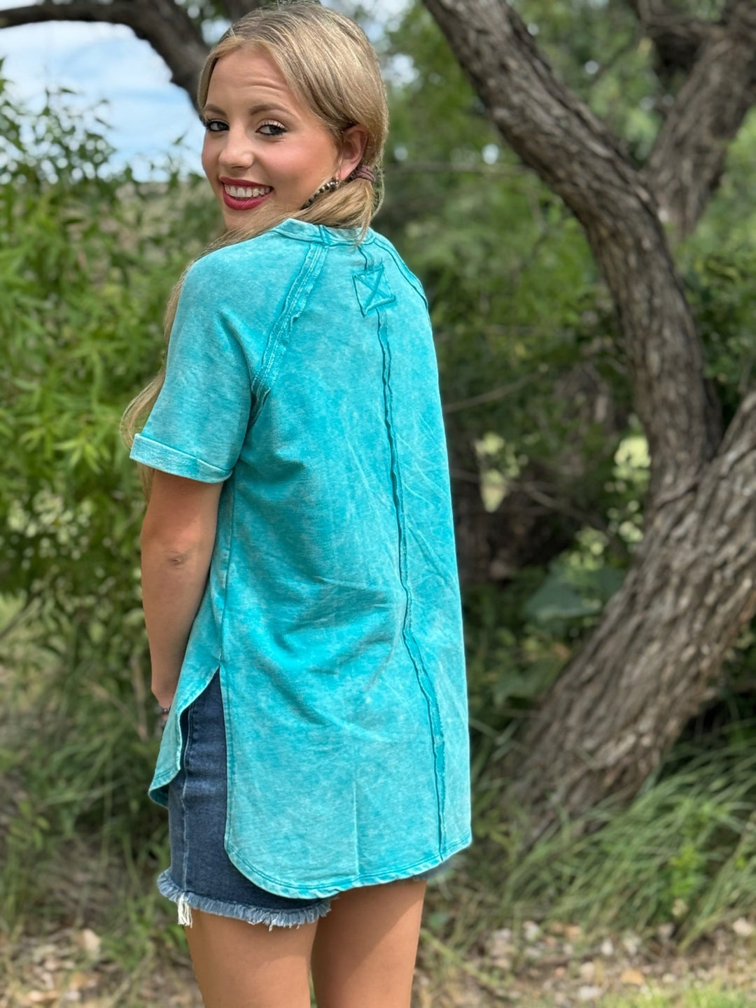 Zenana Mineral Washed Top