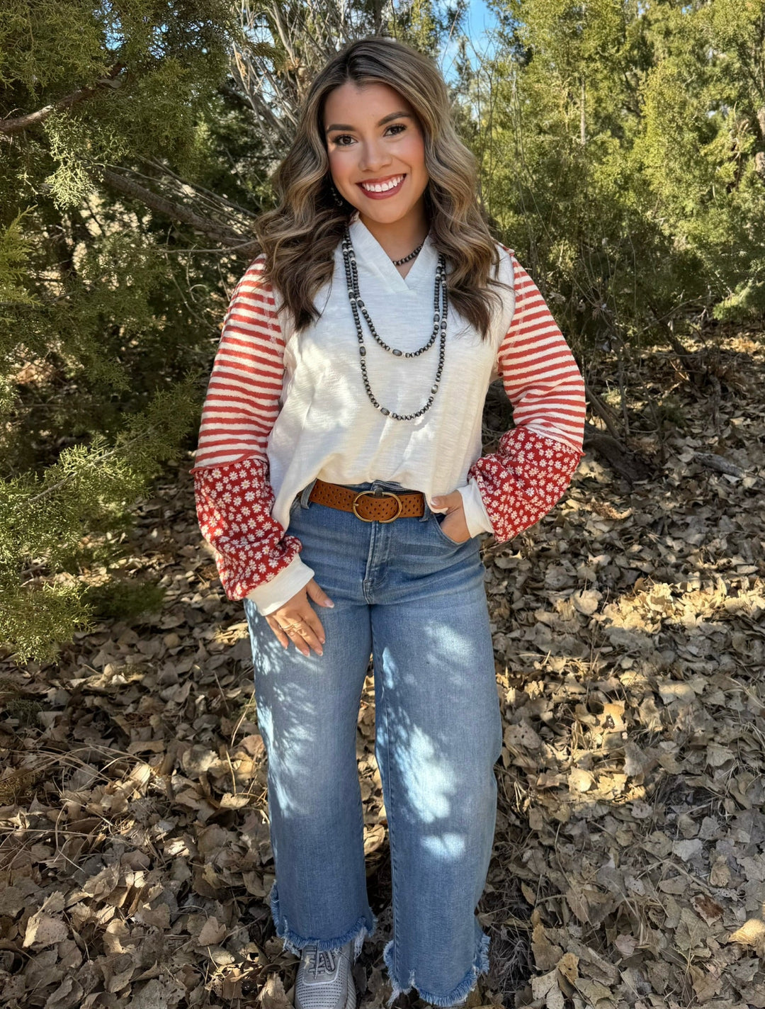 Mikayle Cream Long Sleeve Top