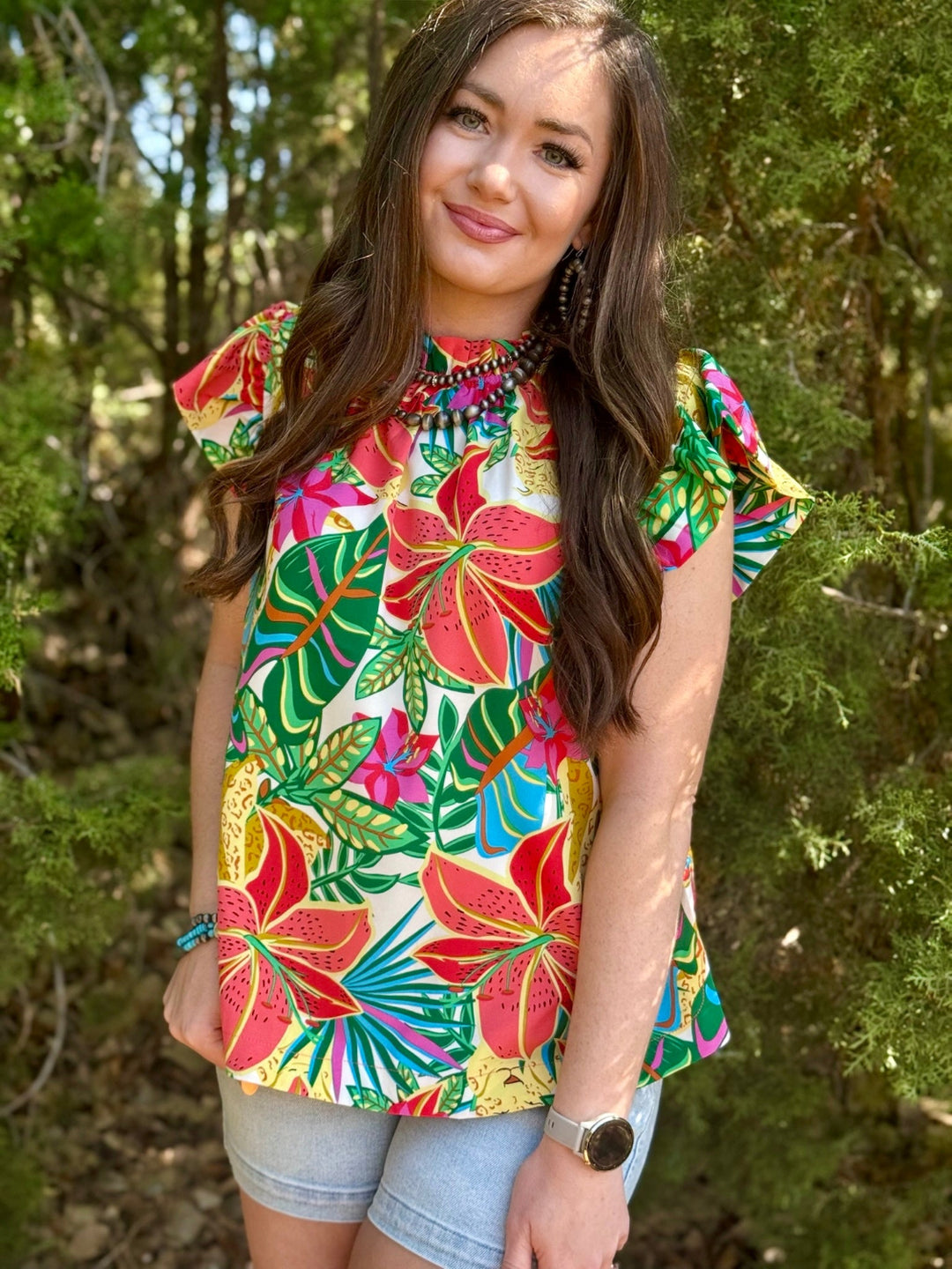 Touch of Paradise Sleeveless Top