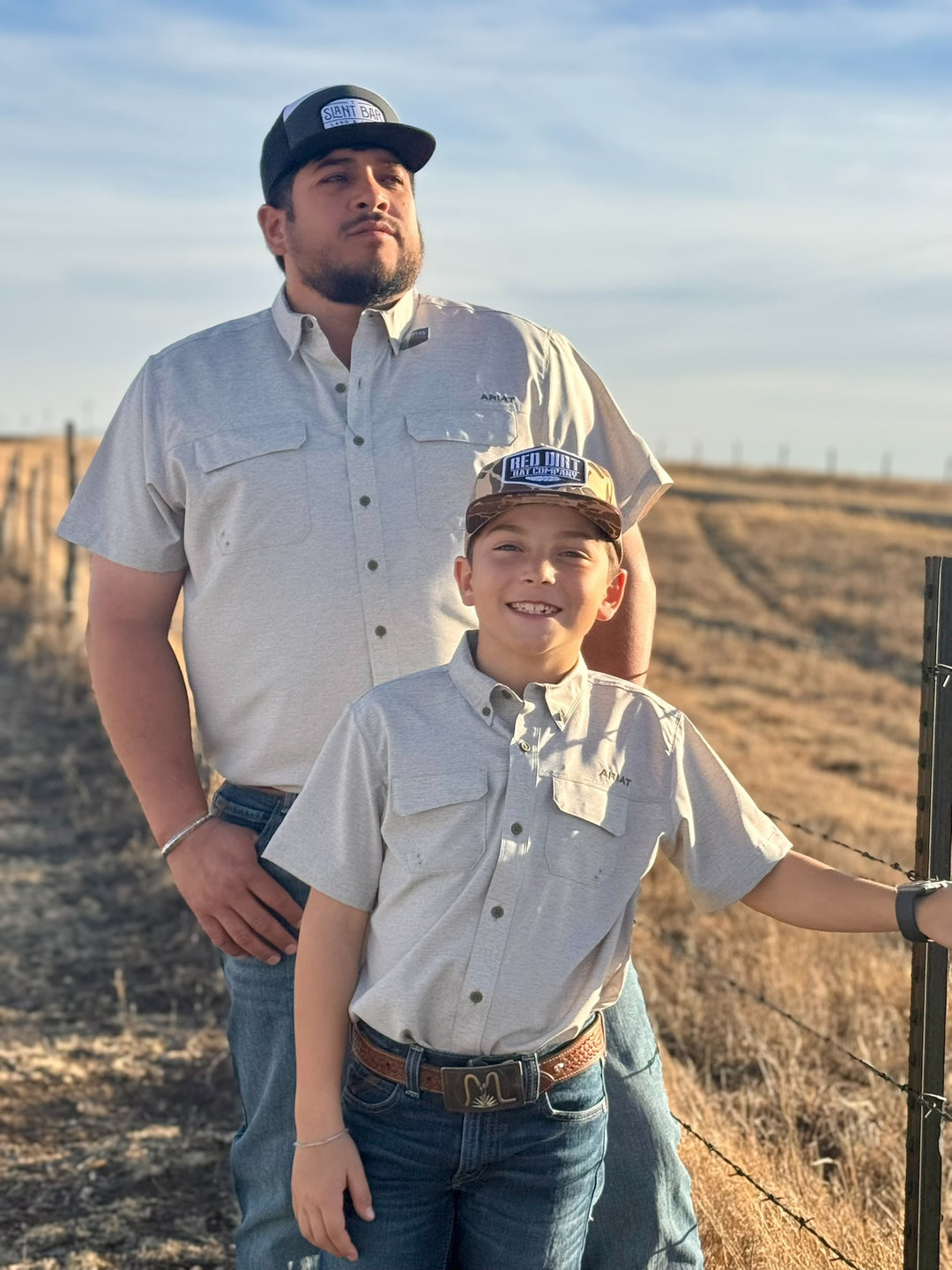 Brent Grey VentTek Outbound Fitted Shirt by Ariat