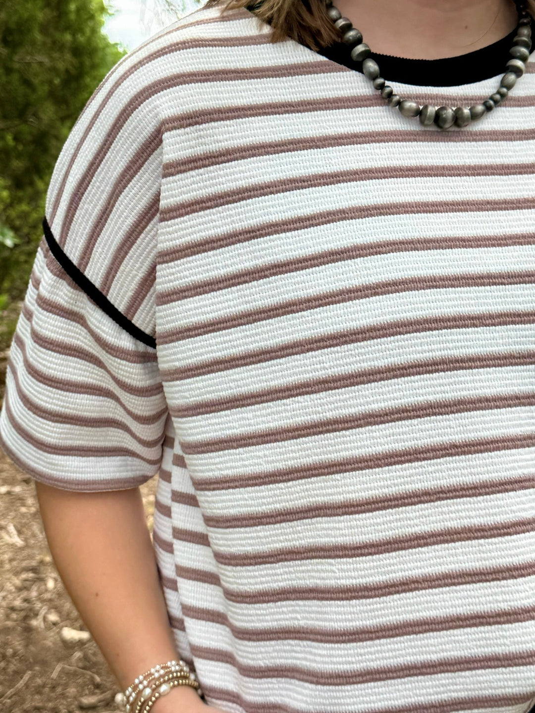 Styli Ribbed Knit Top