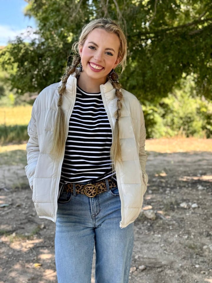 Vale Cream Puffer Jacket