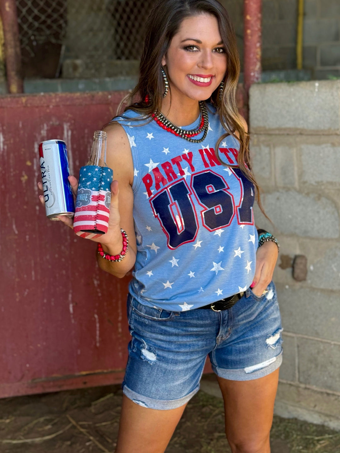 Party in the USA Tank by Texas True Threads