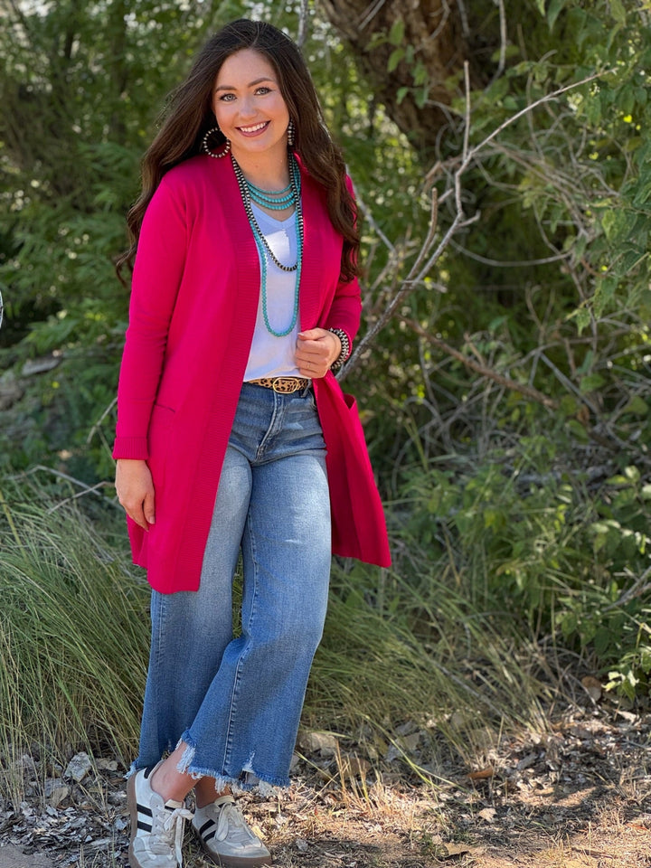 Jordon Hot Pink Cardigan