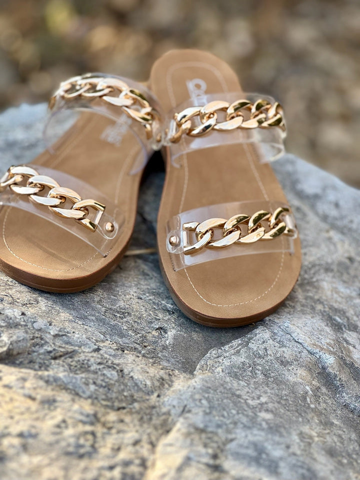 Seeing Double Clear Sandal