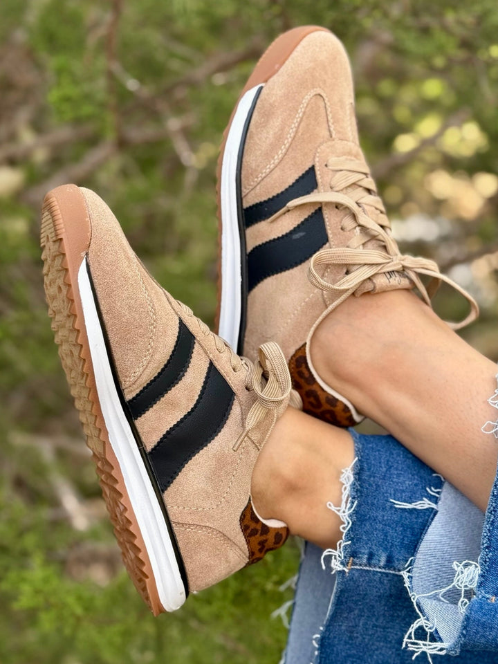 Run It Back Camel Sneakers by Corkys