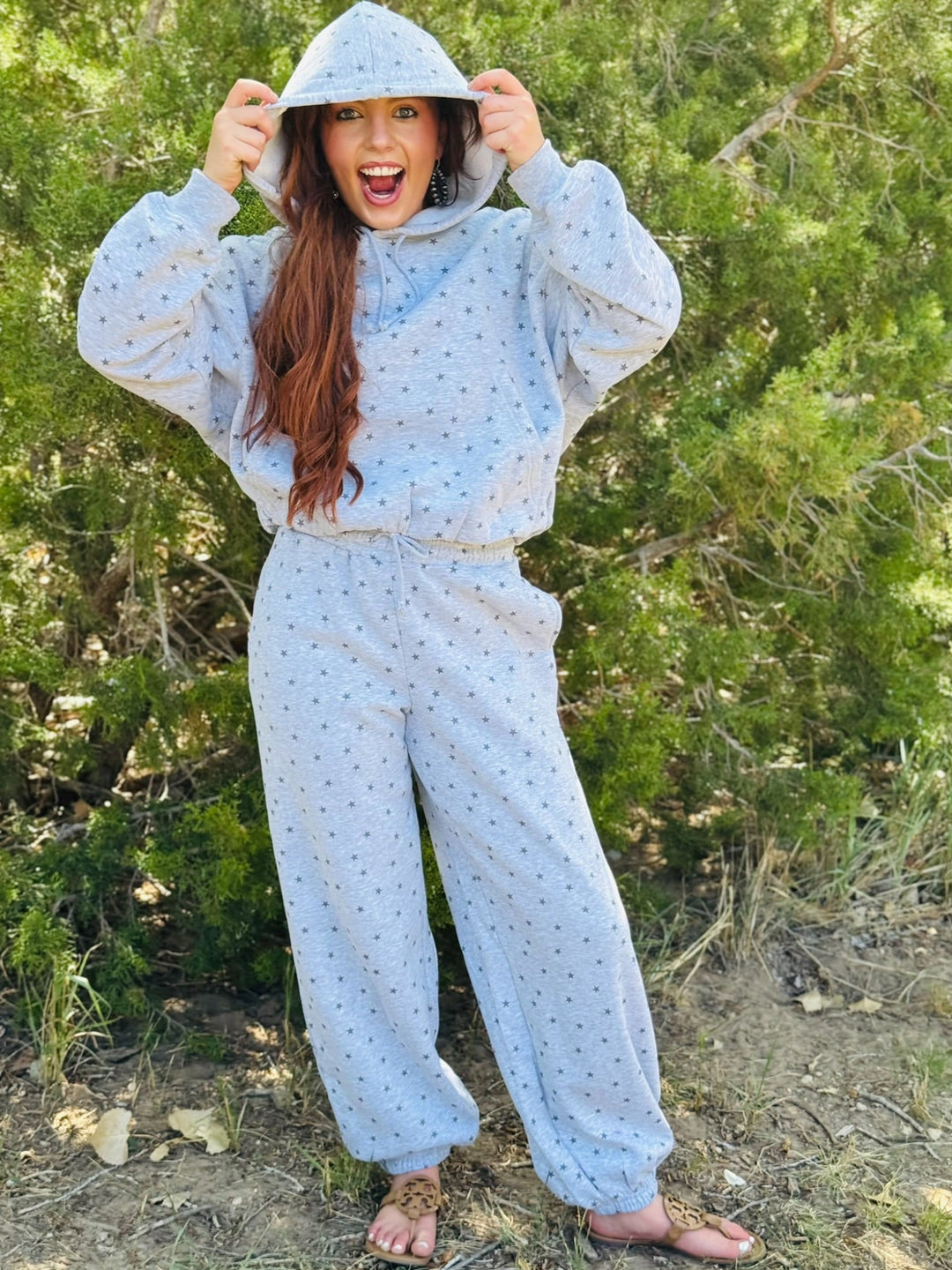 Delaney Star Grey Sweatsuit