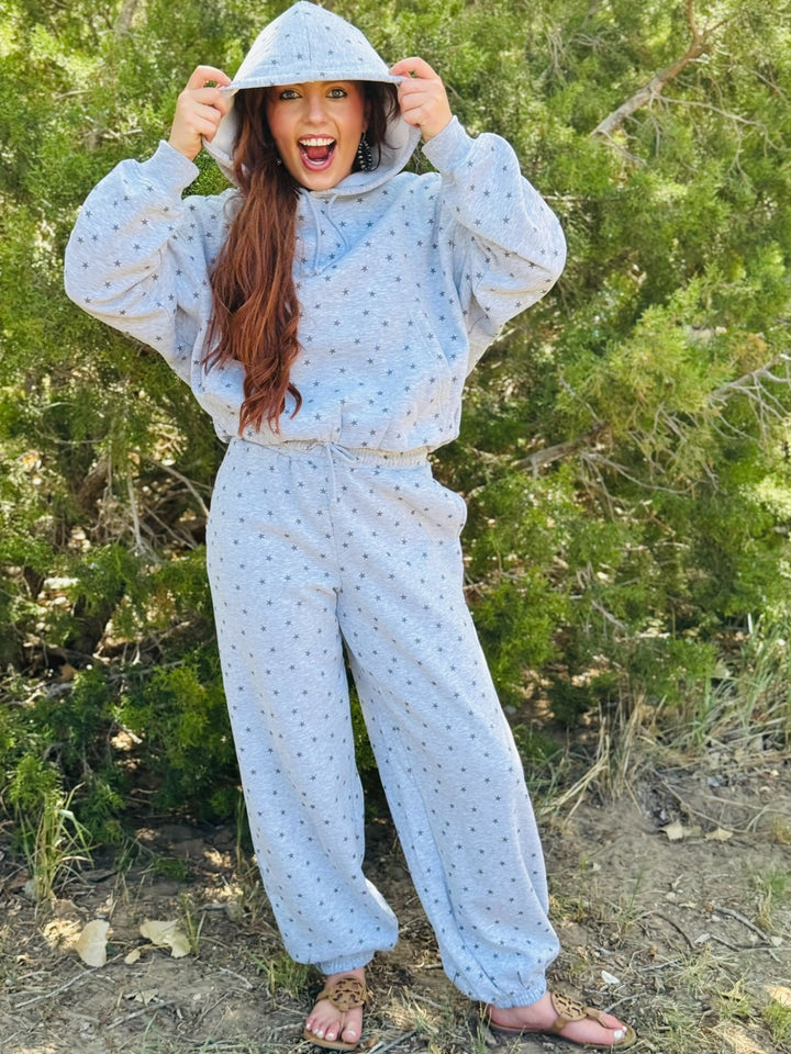 Delaney Star Grey Sweatsuit