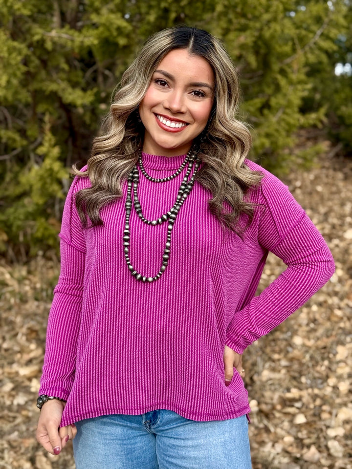 Madelynn Exposed Hem Top