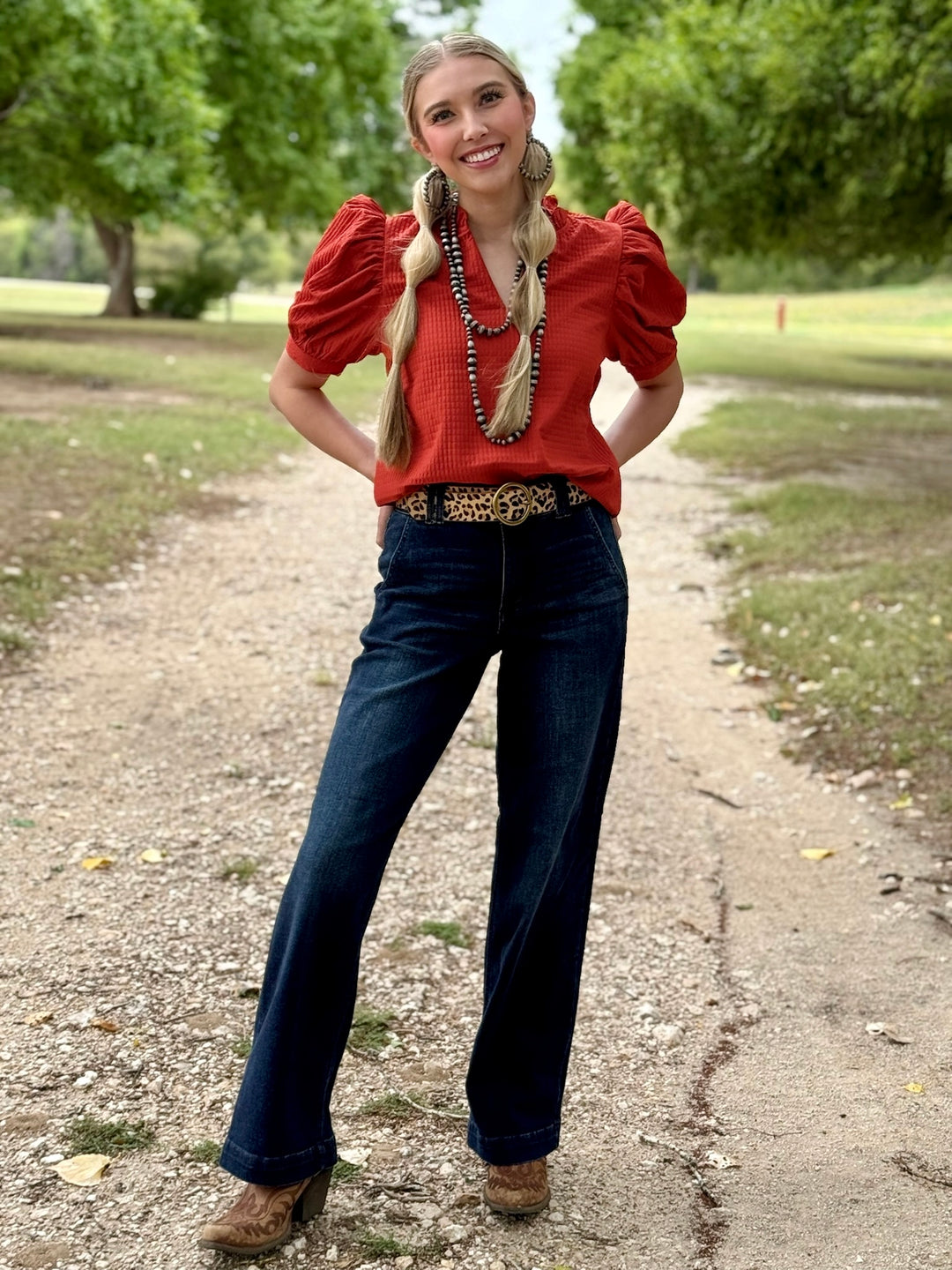 Kate Dark Wash Trouser by Judy Blue