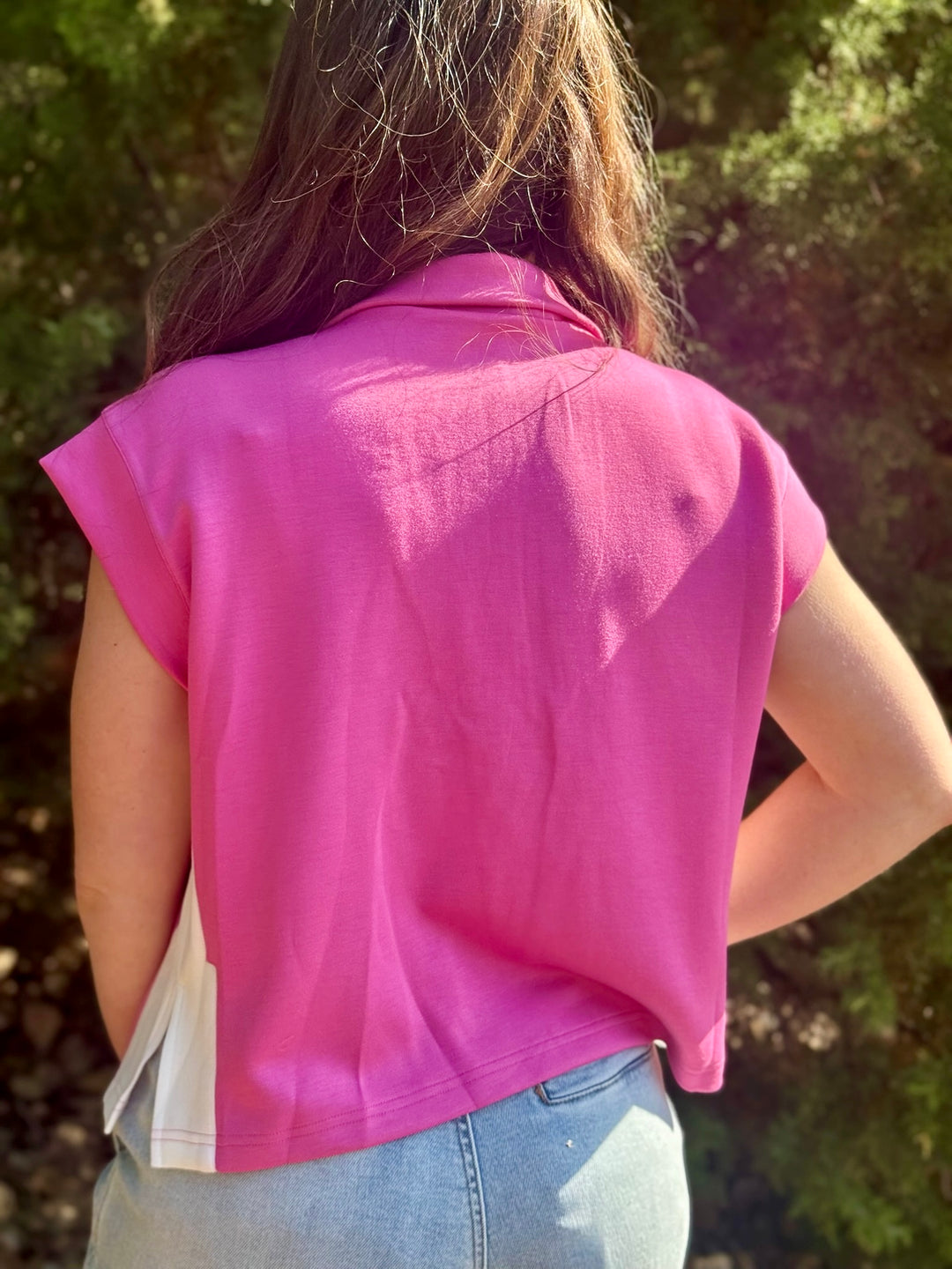 Pink Passion 1/2 Zip Top