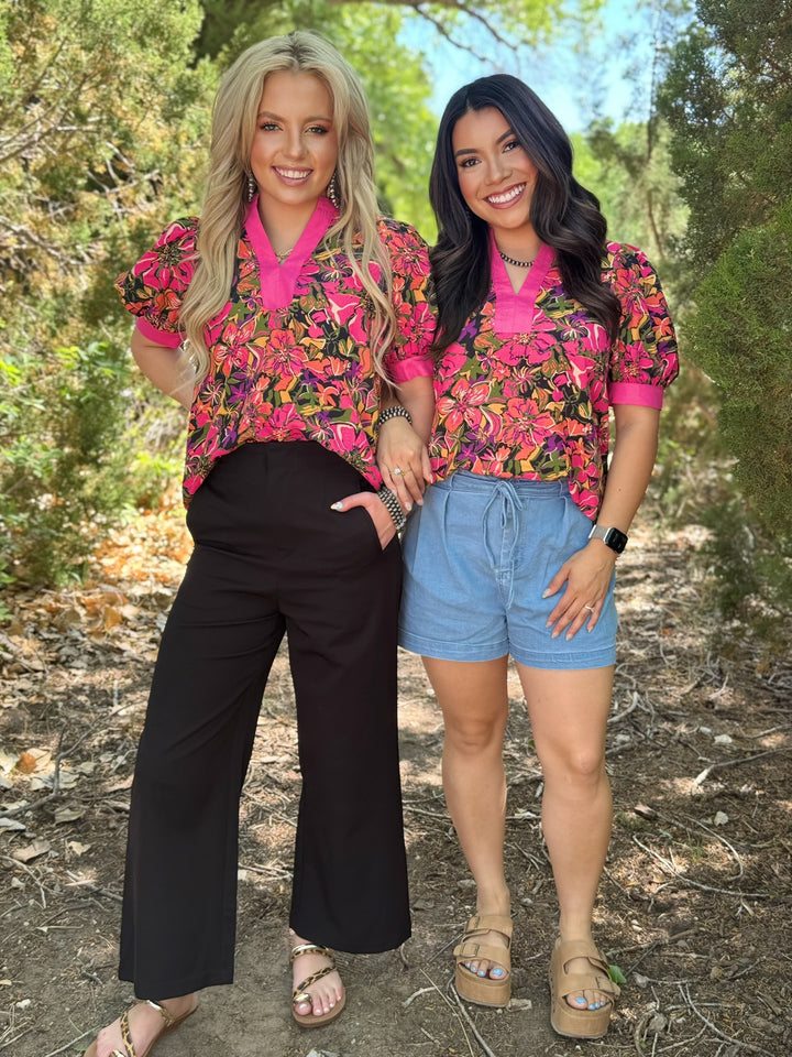 Petal to the Metal Floral Top