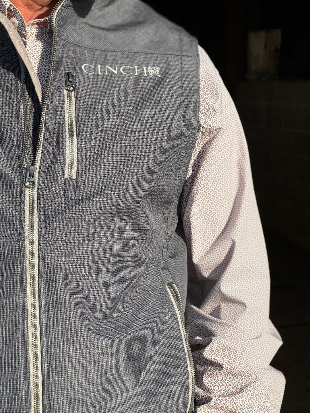 Men's Justus Navy Cinch Vest