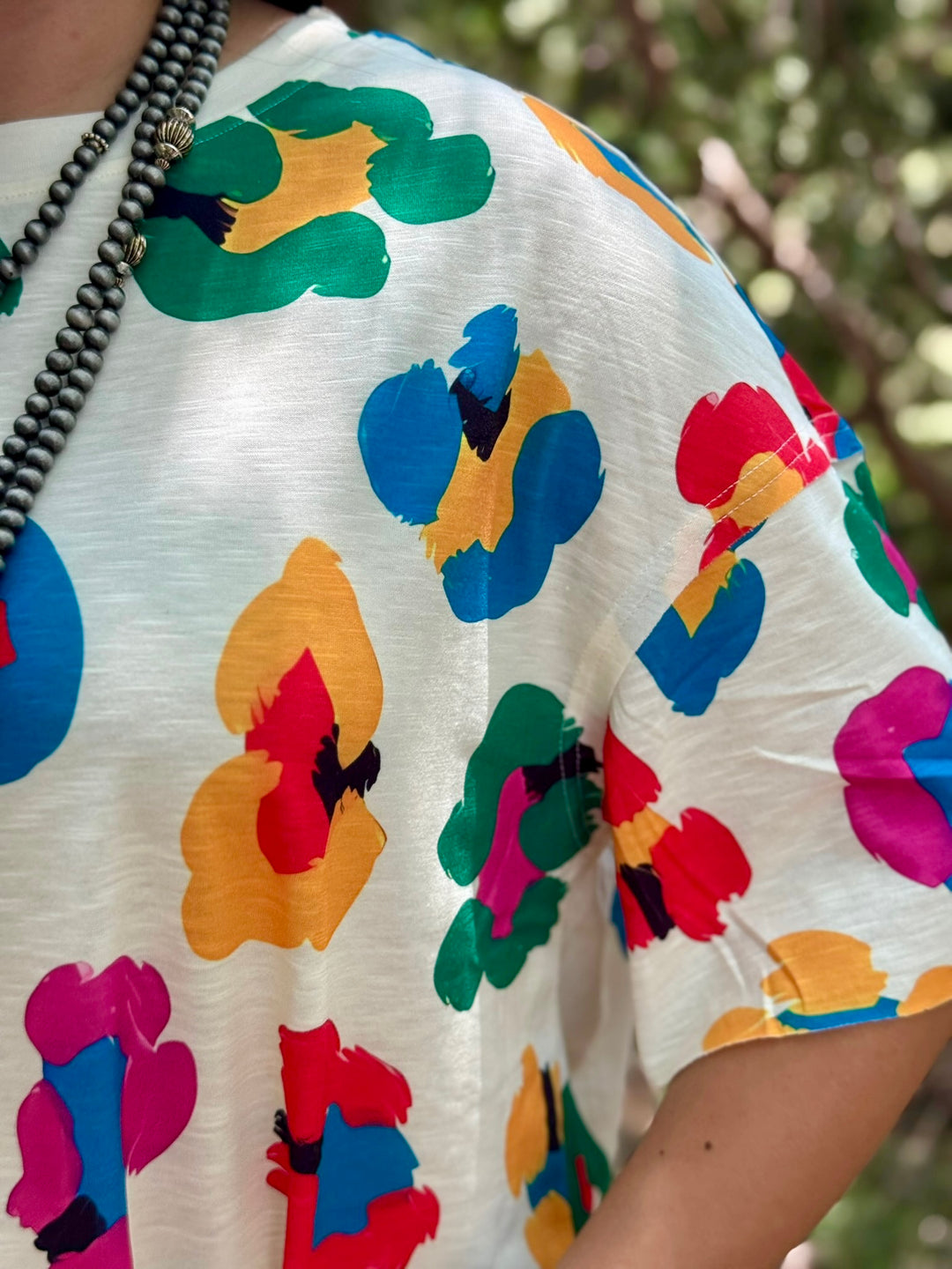 Allie Leopard Colorful Oversize Tee