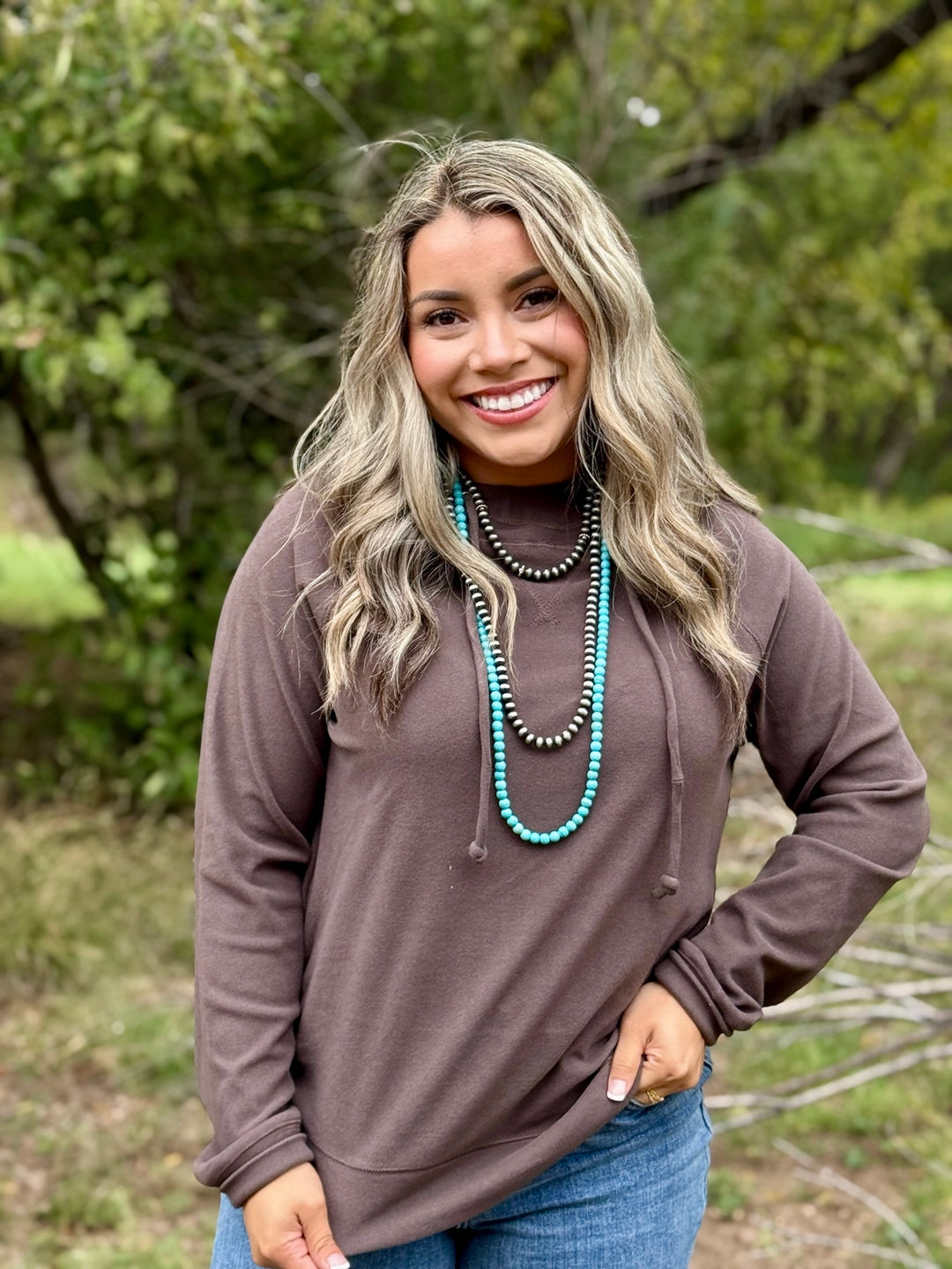 Angela Hooded Pullover