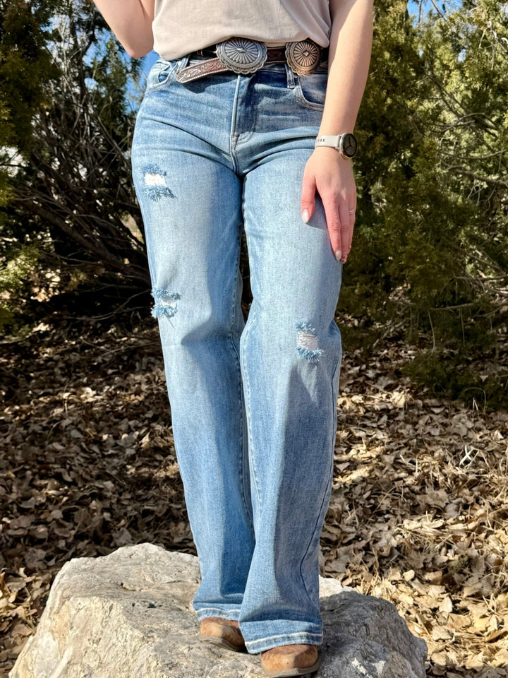 Sassy Wide Leg Jean by Risen