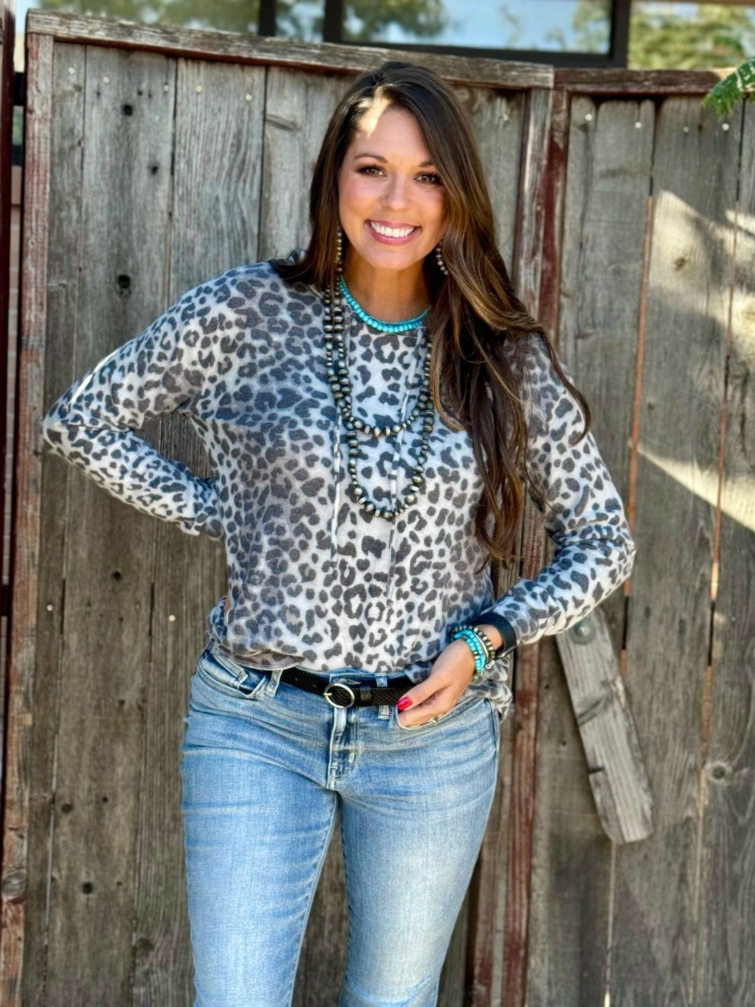 Leanna Leopard Hoodie by Texas True Threads