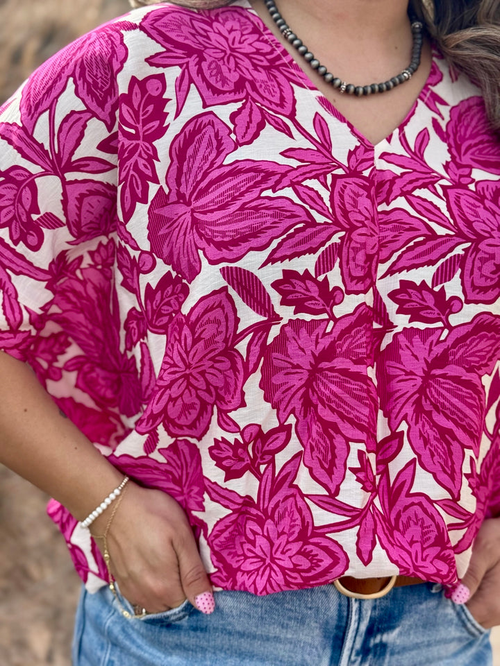 Dalia Pink Floral Top