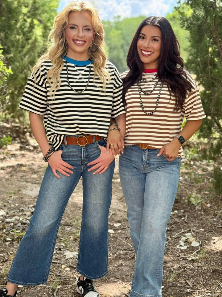 Back on Campus Striped Top
