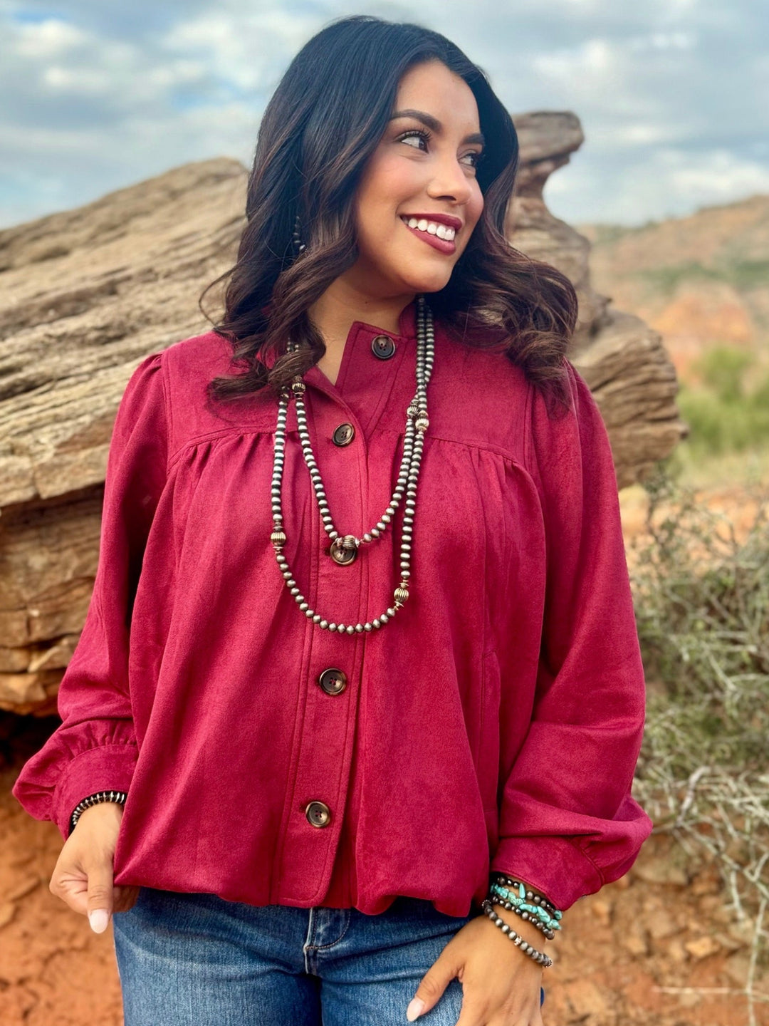 Suede Dream Button Up Jacket