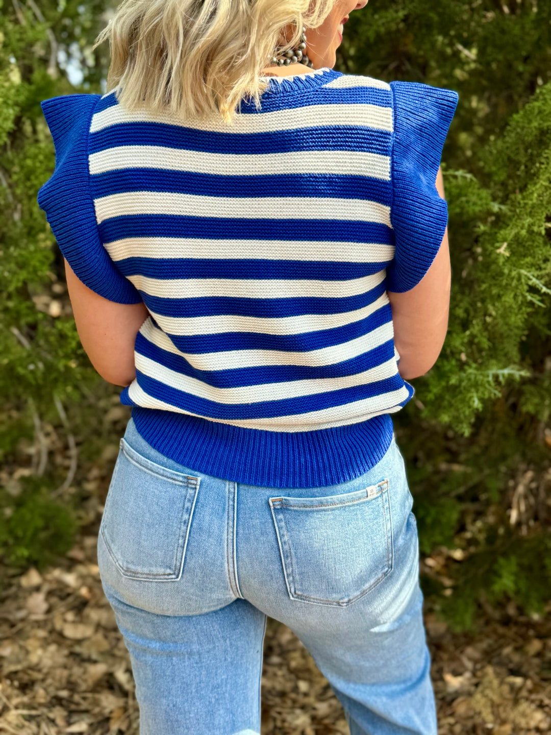 Sutton Ruffled Sleeve Sweater