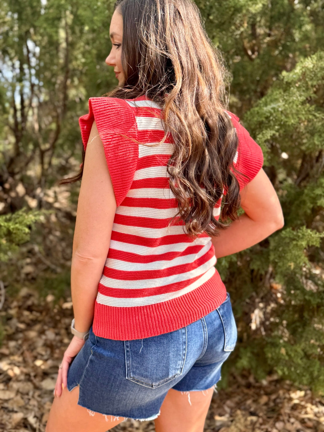 Sutton Ruffled Sleeve Sweater