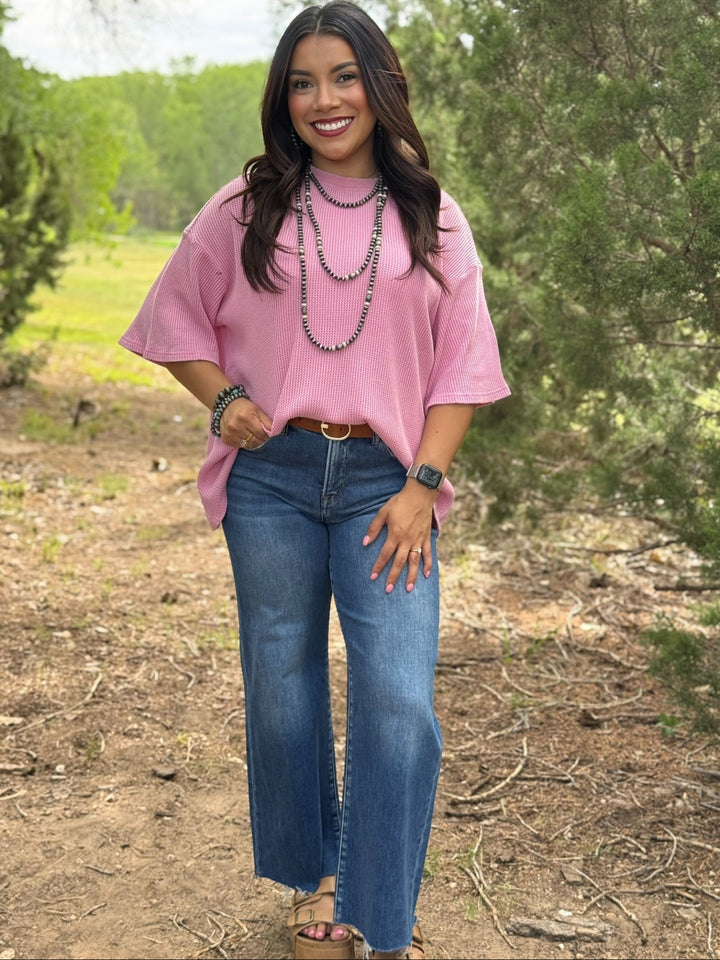 Teagan Waffle Knit Top