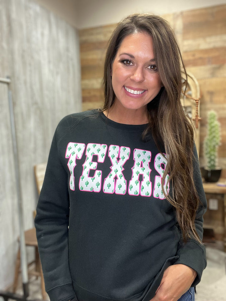 Texas Cactus Sweatshirt by Texas True Threads