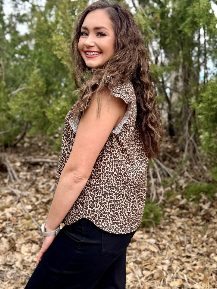 Lilah Leopard Top