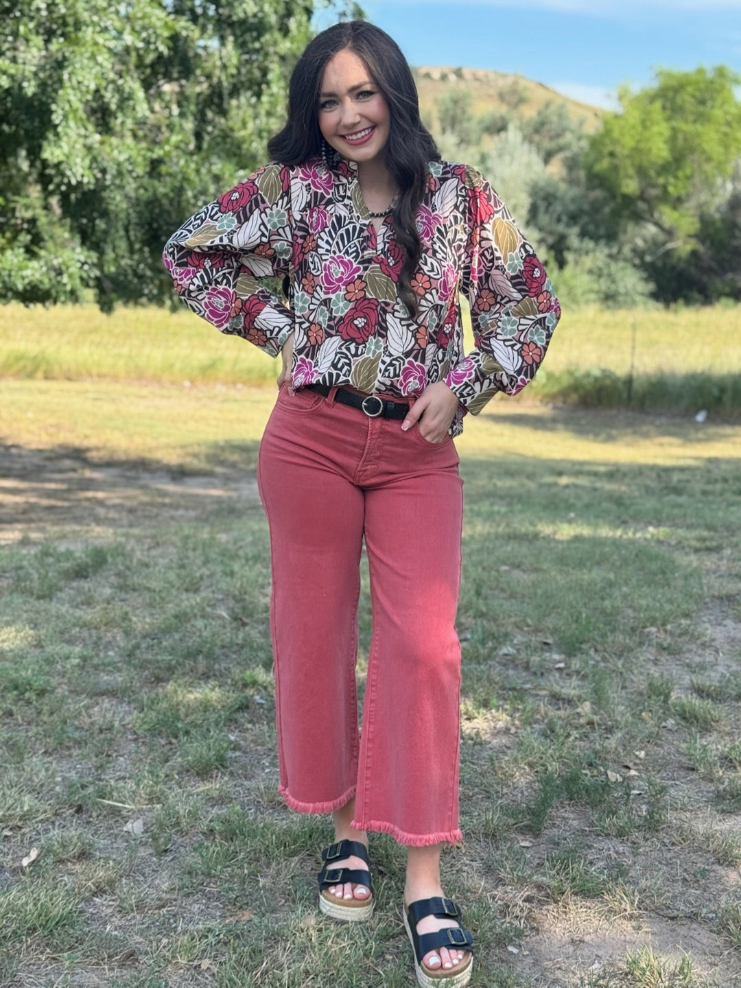 Holly Floral Long Sleeve Blouse