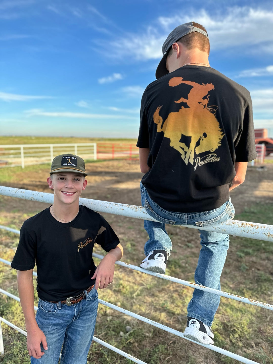 Pendleton Bronc Black Sunset Bronc Graphic Tee by Pendleton – Horse Creek Boutique