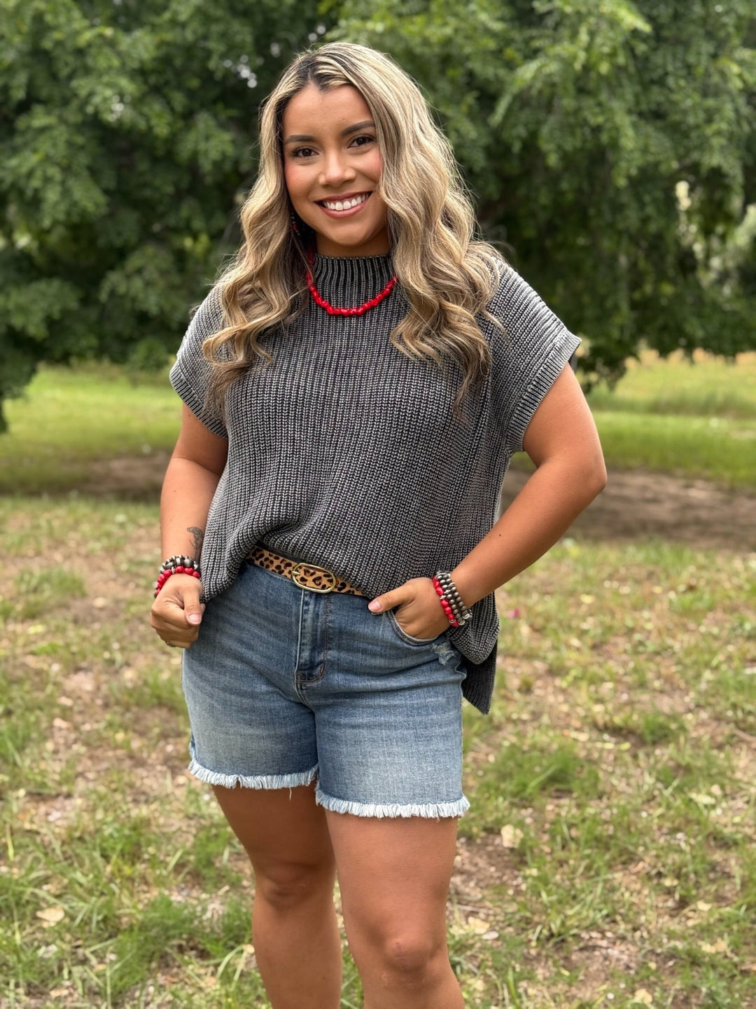 MaKenli Knit Sweater Top