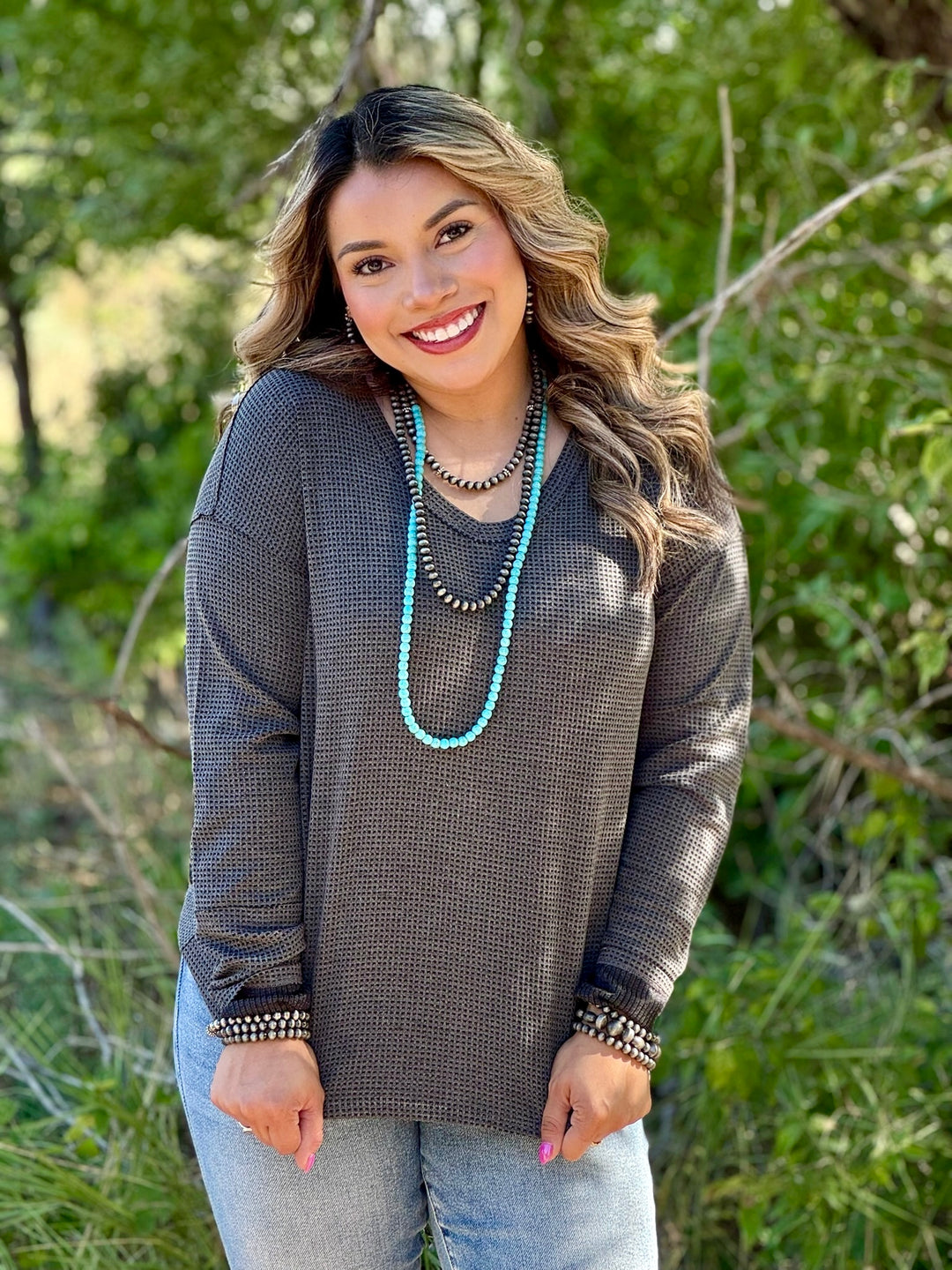 Saylor Waffle Knit Top