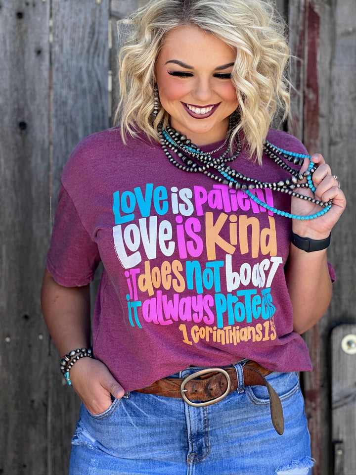 Love is Patient Graphic Tee by Texas True Threads