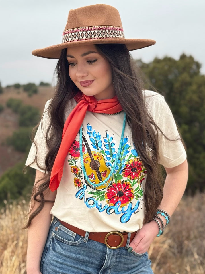 Callie's Bluebonnet Howdy Graphic Tee by Texas True Threads