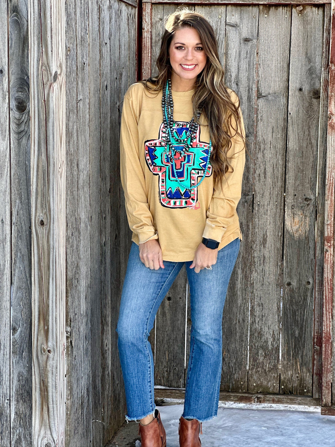 Callie Ann's Judd Longsleeve Graphic Tee by Texas True Threads