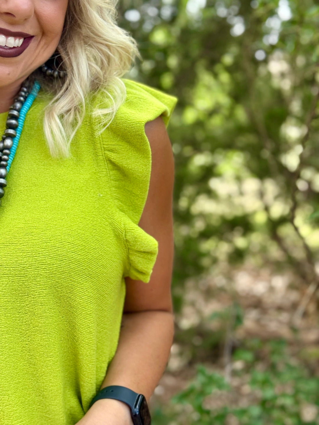 Glow Get Em Ruffle Sleeve Top