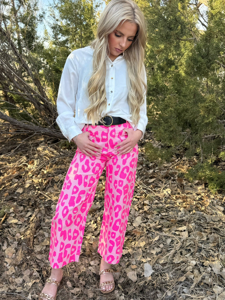 Denise White Button Down Blouse