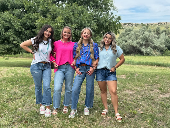 LouAnn Peasant Sleeve Top