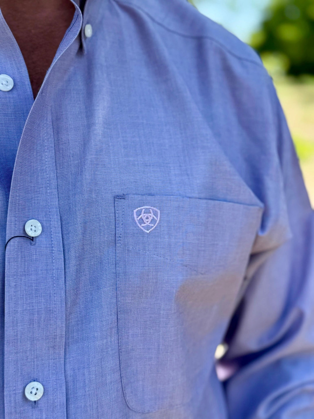 Jacob Wrinkle Free Lilac Long Sleeve Shirt by Ariat