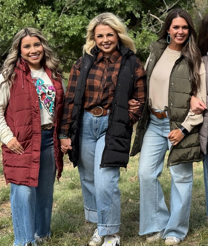 Alice Long Puffer Vest