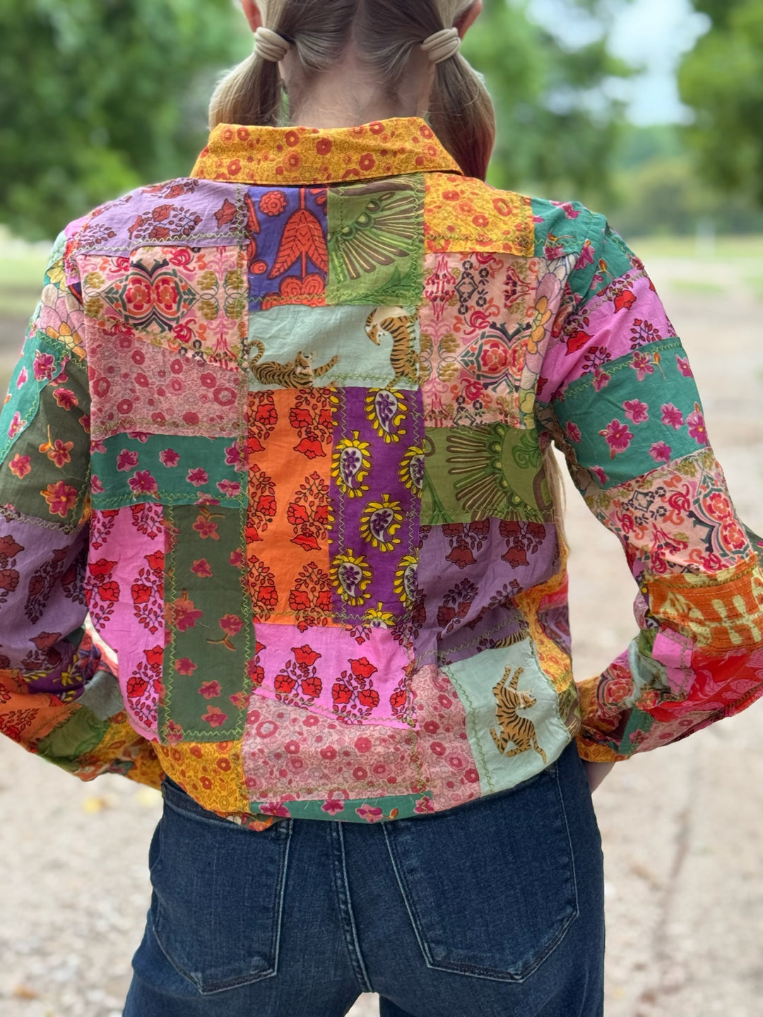 Patchwork Camp Shirt by Ivy Jane