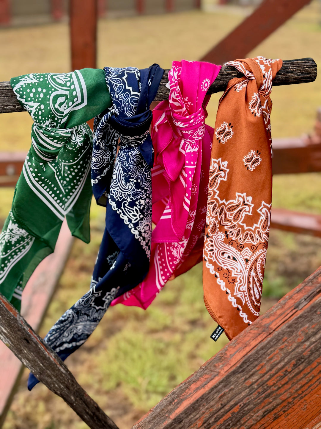 26" Bandana Print Scarves